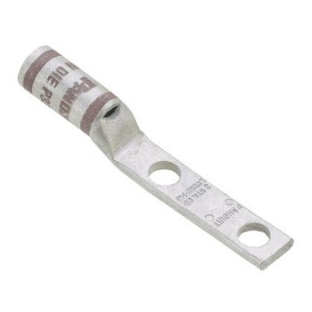 Panduit One-Hole Compression Lug, 2 AWG Max, Standard Barrel, Copper, Brown LCDN2-14A-Q